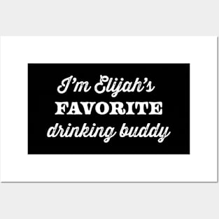 Funny Passover "I'm Elijah's Favorite Drinking Buddy" Graphic Design, made by EndlessEmporium Posters and Art